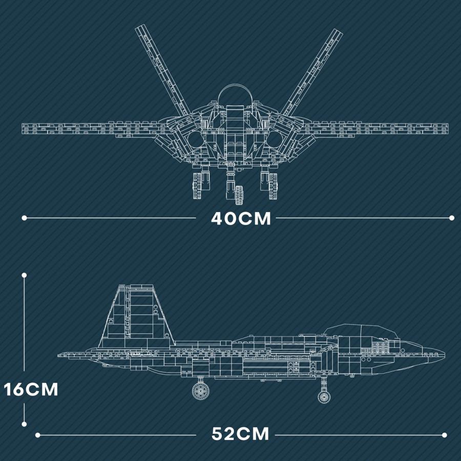 M0032J AFM F-22 ラプター 1729Blocks : MILITARY BASE - 通販 - Yahoo