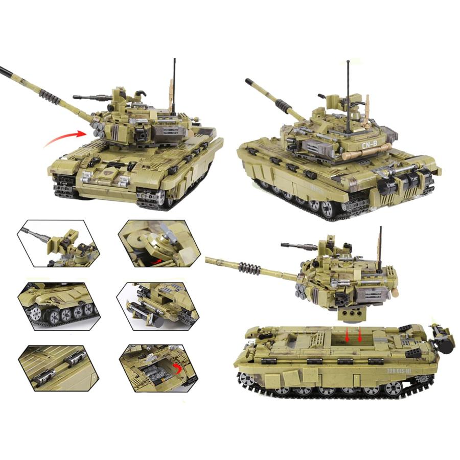 M0092P　AFM T-90 主力戦車 1386Blocks｜militarybase｜02