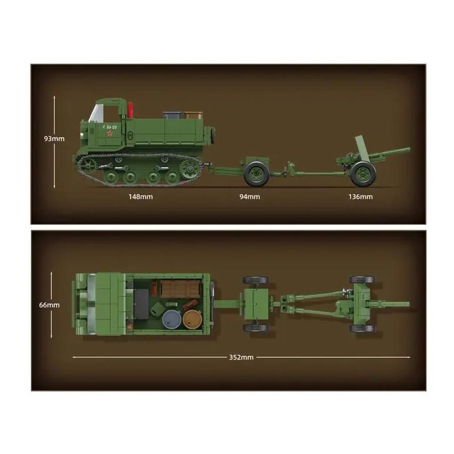 M0103T AFM ソ連軍 STZ-5 砲兵トラクター 733Blocks : MILITARY BASE