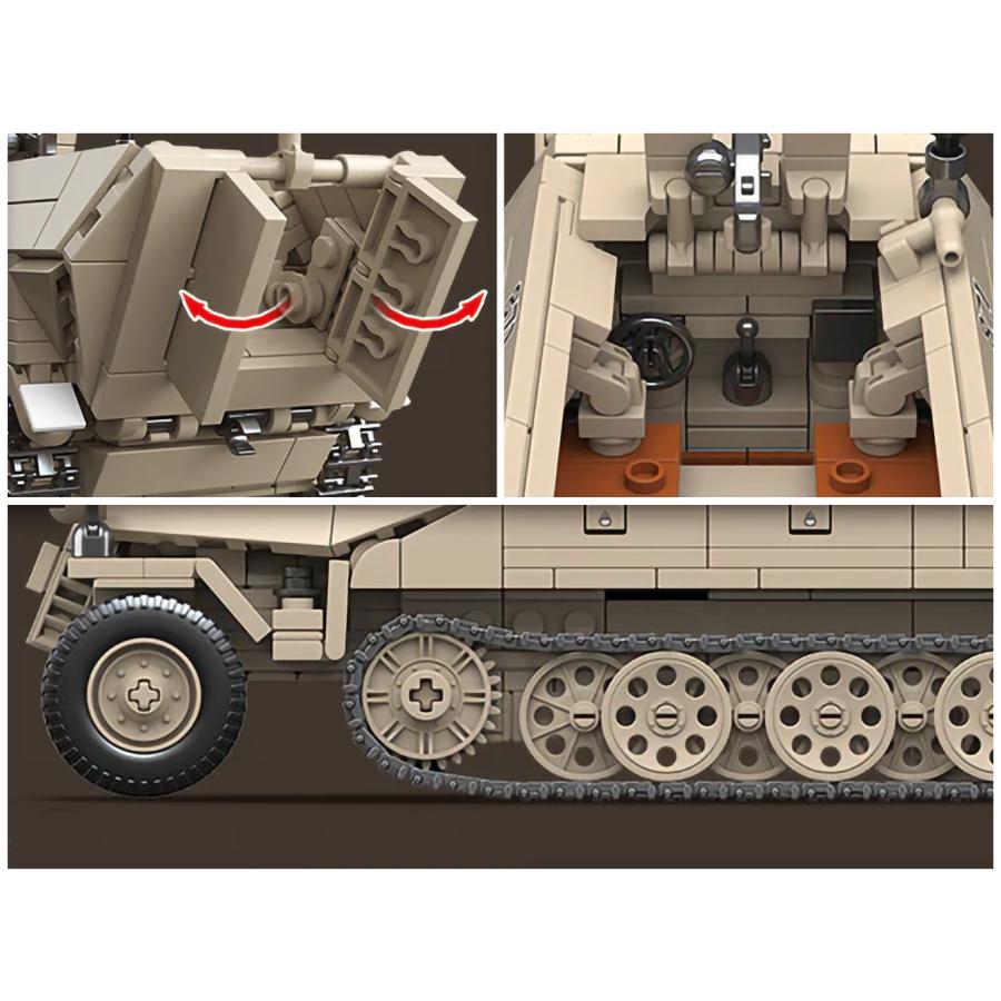M0105T AFM ドイツ軍 Sd.Kfz.251 半装軌装甲車 714Blocks : MILITARY