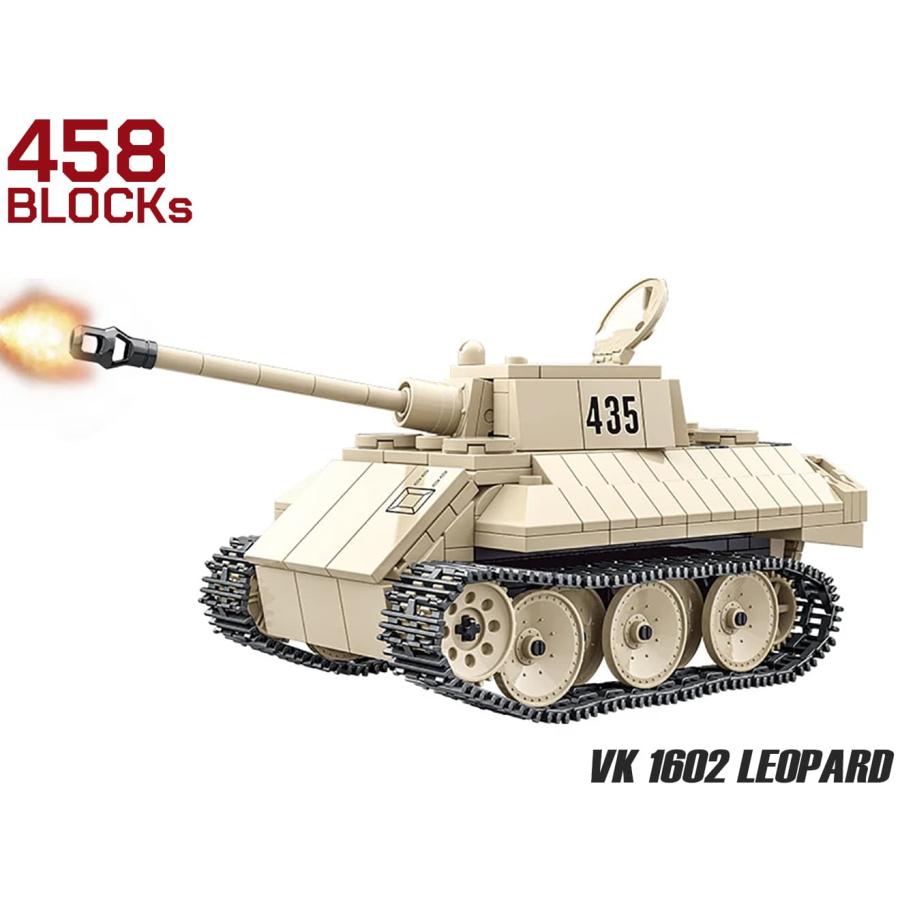 M0118P AFM VK 1602 レオパルド偵察用軽戦車 458Blocks : MILITARY