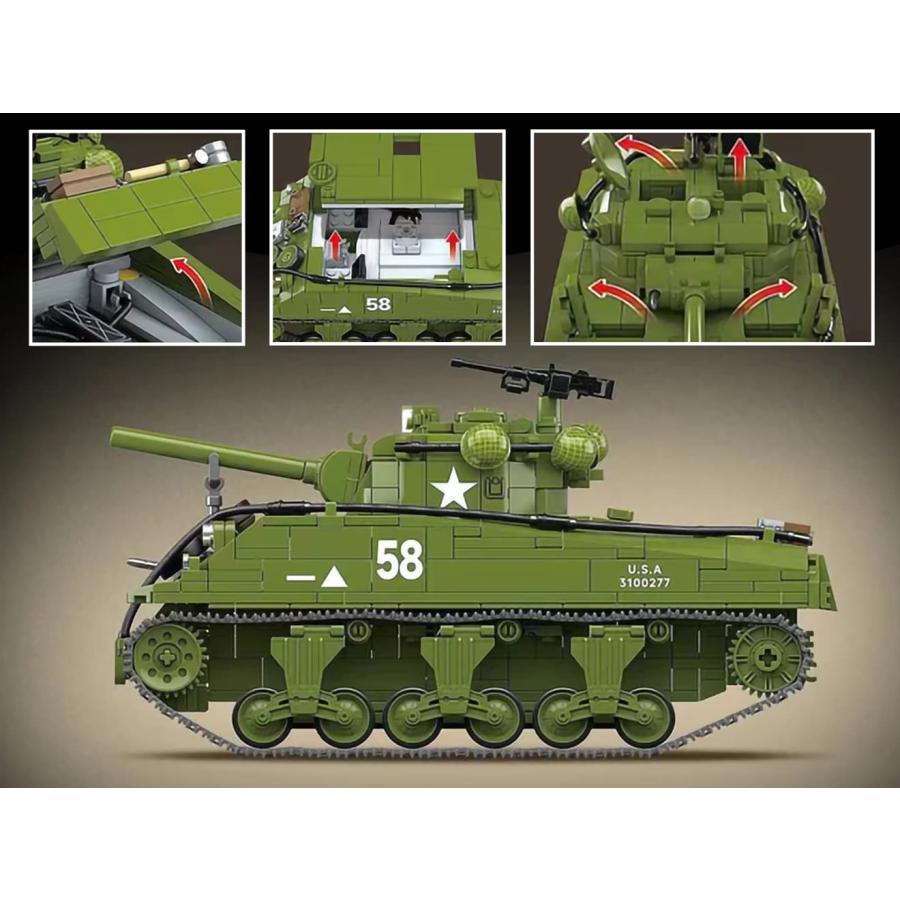 M0129P AFM M4A3中戦車 シャーマン 1175Blocks : MILITARY BASE - 通販