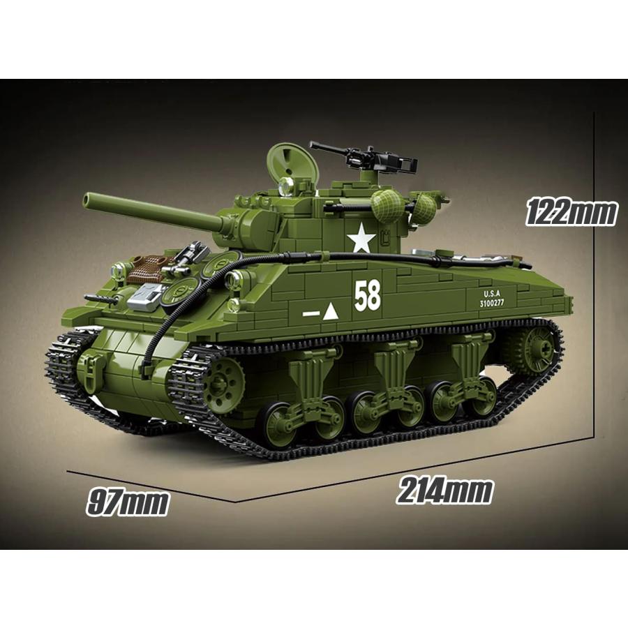 M0129P AFM M4A3中戦車 シャーマン 1175Blocks : MILITARY BASE - 通販