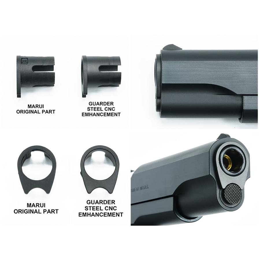 東京マルイ　COLT M1911A1 GBB GUARDERスチールパーツ付き GUARDER スチールハンマーハウジング for マルイ M1911 | ミリタリー