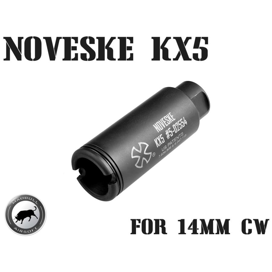 MAD-NV-009 MADBULL NOVESKE KX5 フラッシュサプレッサー 14mm正ネジ