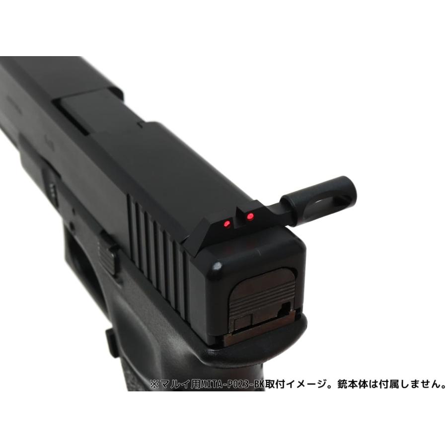 MITA-P027-BK MITA アルミCNC ファイバー リアサイト w/コッキング