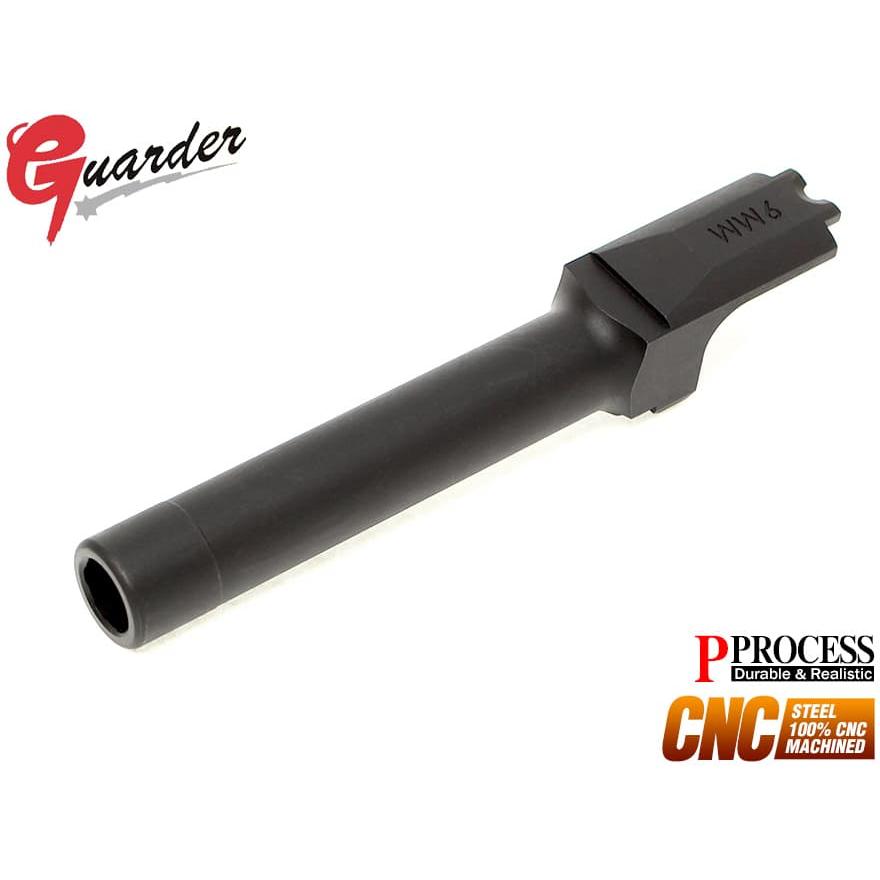 MP9-09(BK) GUARDER CNC スチールアウターバレル 9mm マルイ GBB M&P9