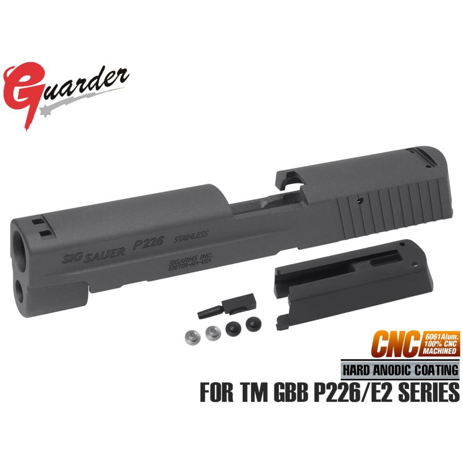 P226-49(BK) GUARDER アルミCNCスライド Early Version Marking P226-49(BK) GUARDER アルミCNCスライド Early Version Marking