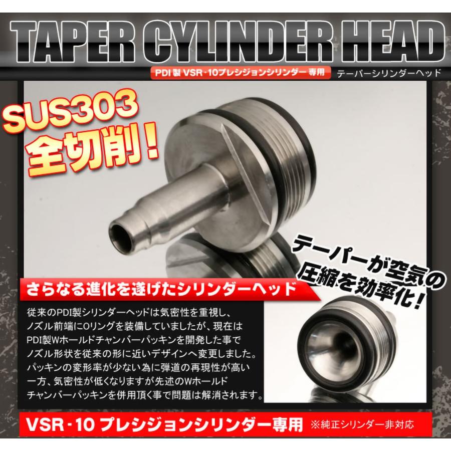 PD-AC-060 PDI SUS303 テーパーシリンダーヘッド PDI VSR-10