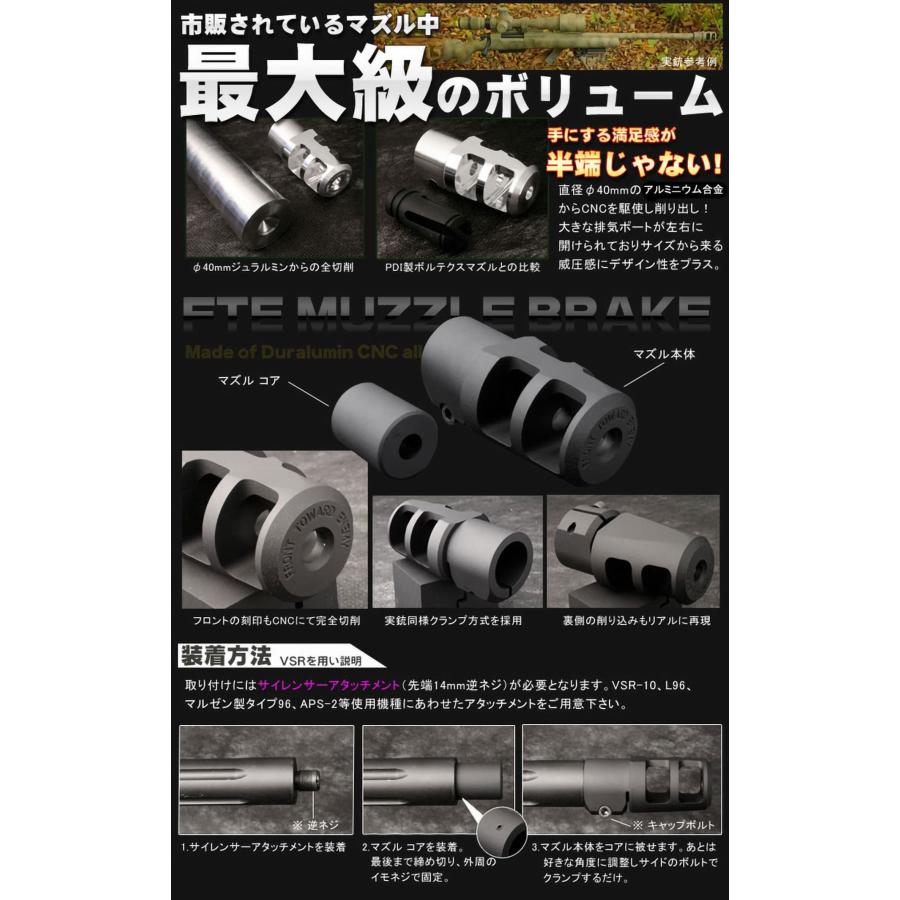 PD-AC-105 PDI Badger Ordnanceタイプ FTEマズルブレーキ ボルト 