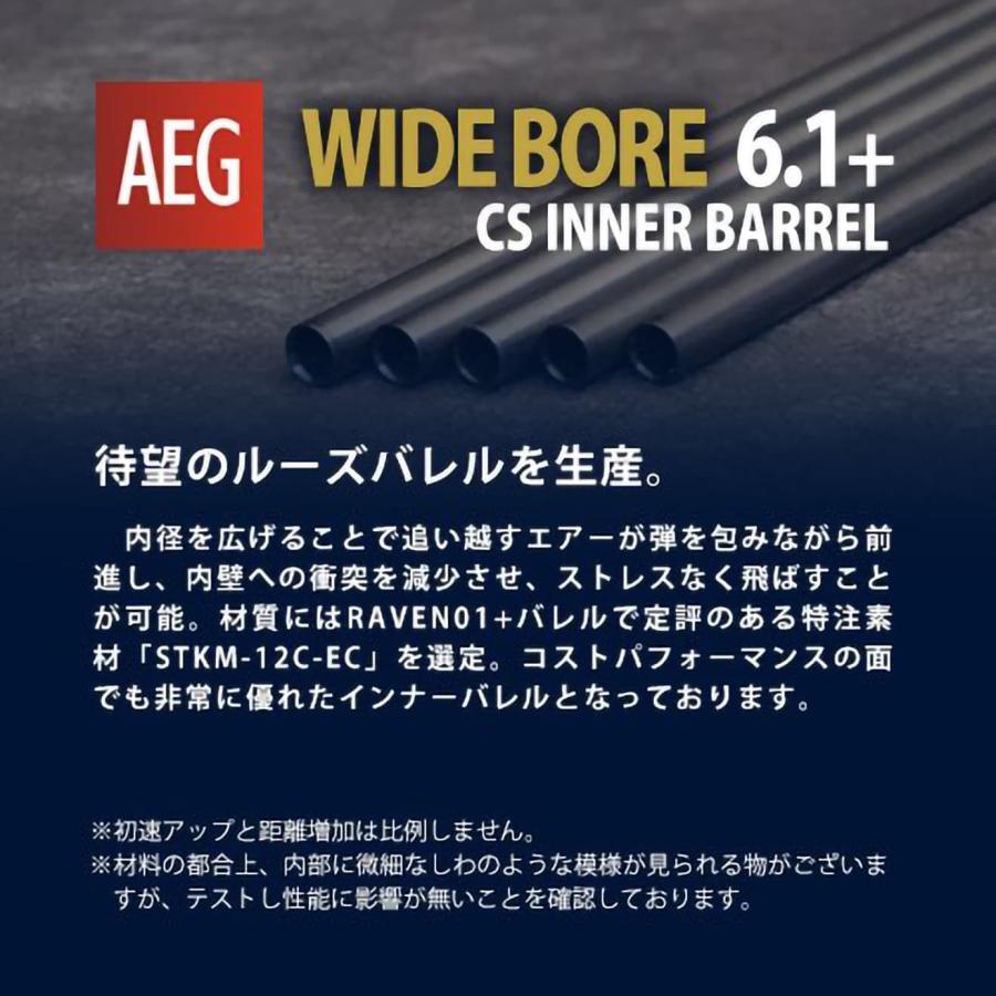 PD-AE-061　PDI WIDEBOREシリーズ 6.1+ AEG ルーズ インナーバレル(6.1±0.007mm) 247mm マルイ P-90TR/P-90プラス/PS90 HC/SIG552/G36C｜militarybase｜07