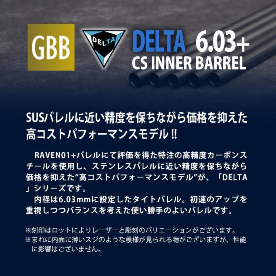 PD-GB-120 PDI DELTAシリーズ 03+ GBB 精密インナーバレル(6.03±0.007) 87mm 東京マルイ G19 ...