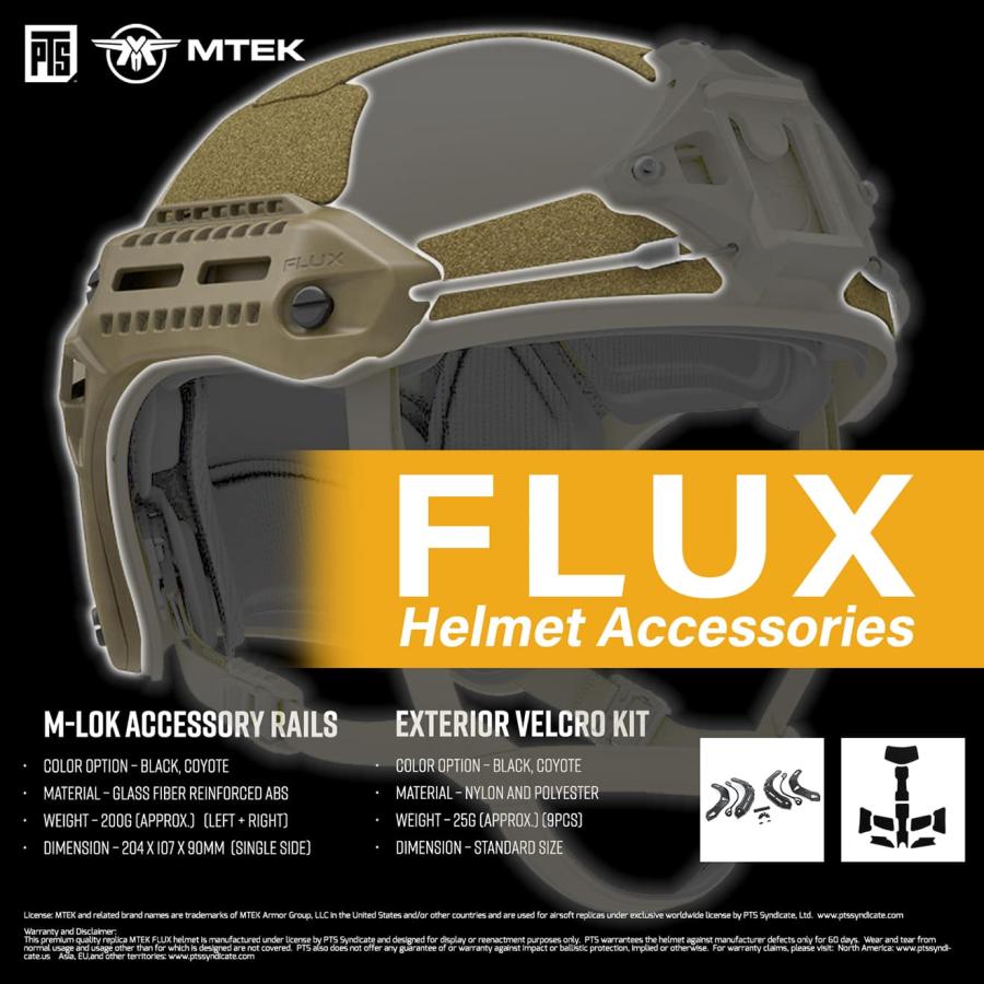 PTS-MF0004 PTS MTEK FLUX エクステリア ベルクロキット : MILITARY