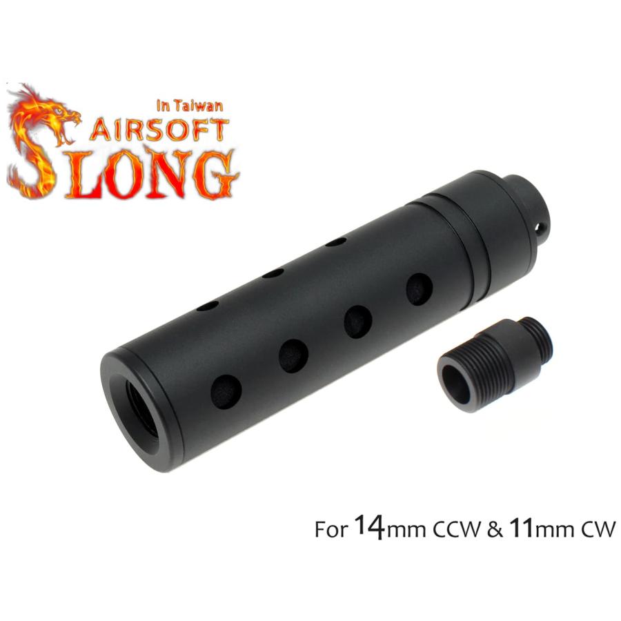 SL-01-09 SLONG AIRSOFT 14mm逆ネジ スリムショートサプレッサー