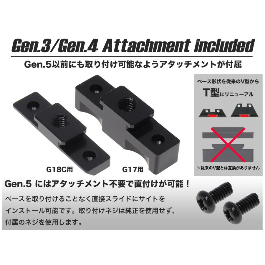 ST-TM34 DETONATOR スチールサイト Trijicon GL-01 マルイGLOCK全