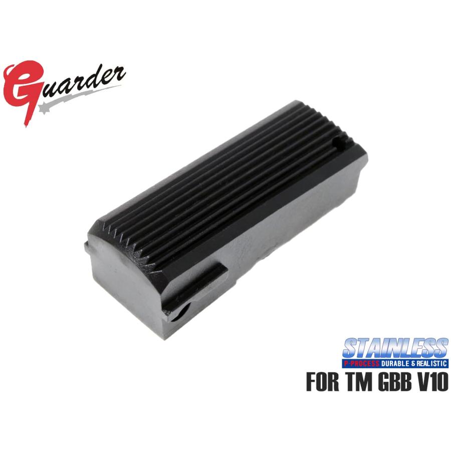 GUARDER ステンレス グリップ セフティ ハウジング　スプリング　V10 V10-08(BK) GUARDER ステンレス ハンマースプリングハウジング for