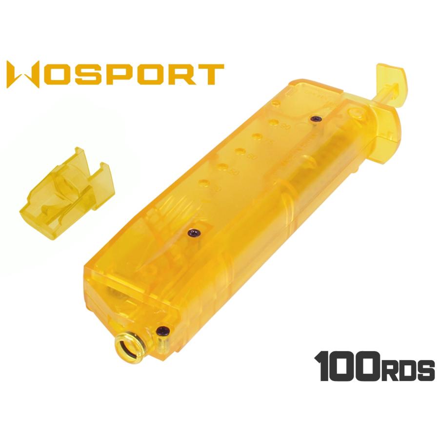 WO-ACC-002Y WoSporT ピストルマガジン型 BBローダー 100Rds