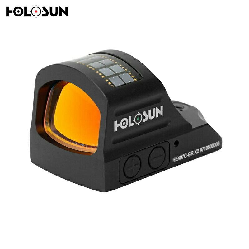 HOLOSUN ドットサイト HE407C-GR X2 Open Reflex グリーン HOLOSUN ドットサイト HE407C-GR X2 Open Reflex グリーン