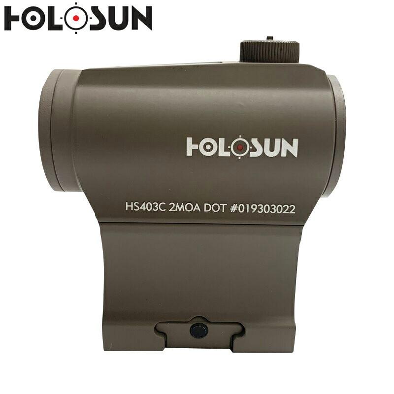 HOLOSUN ドットサイト HS403C-FDE Micro レッド ソーラーモデル HOLOSUN ドットサイト HS403C-FDE Micro レッド ソーラーモデル
