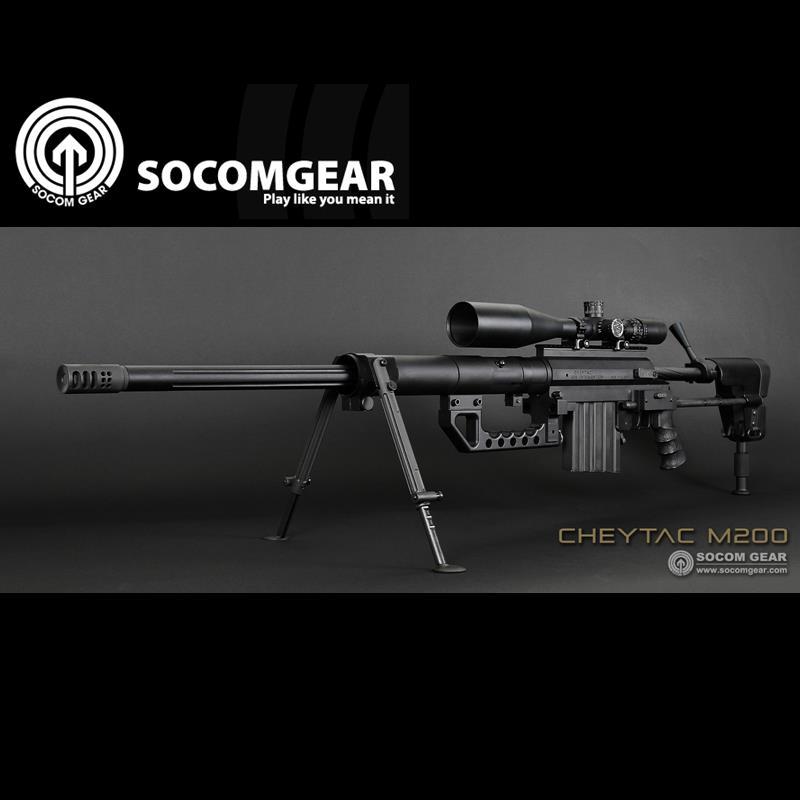 SOCOMGEAR CHEYTAC M200 フルリアル刻印 6mmBB弾 排莢式 スナイパー