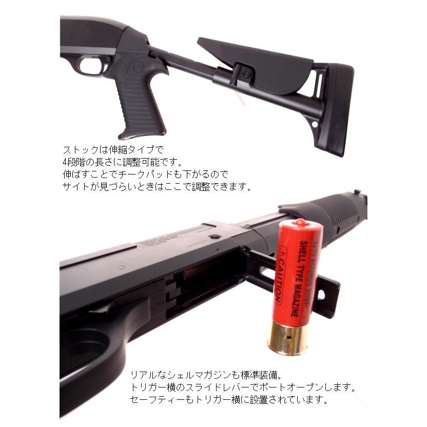 DOUBLE EAGLE 3発同時発射 ショットガン べネリM4ショーティー M1014 トリプルバレルエアコッキングショットガン 18歳以上フルセットエアガン｜militarybox｜03