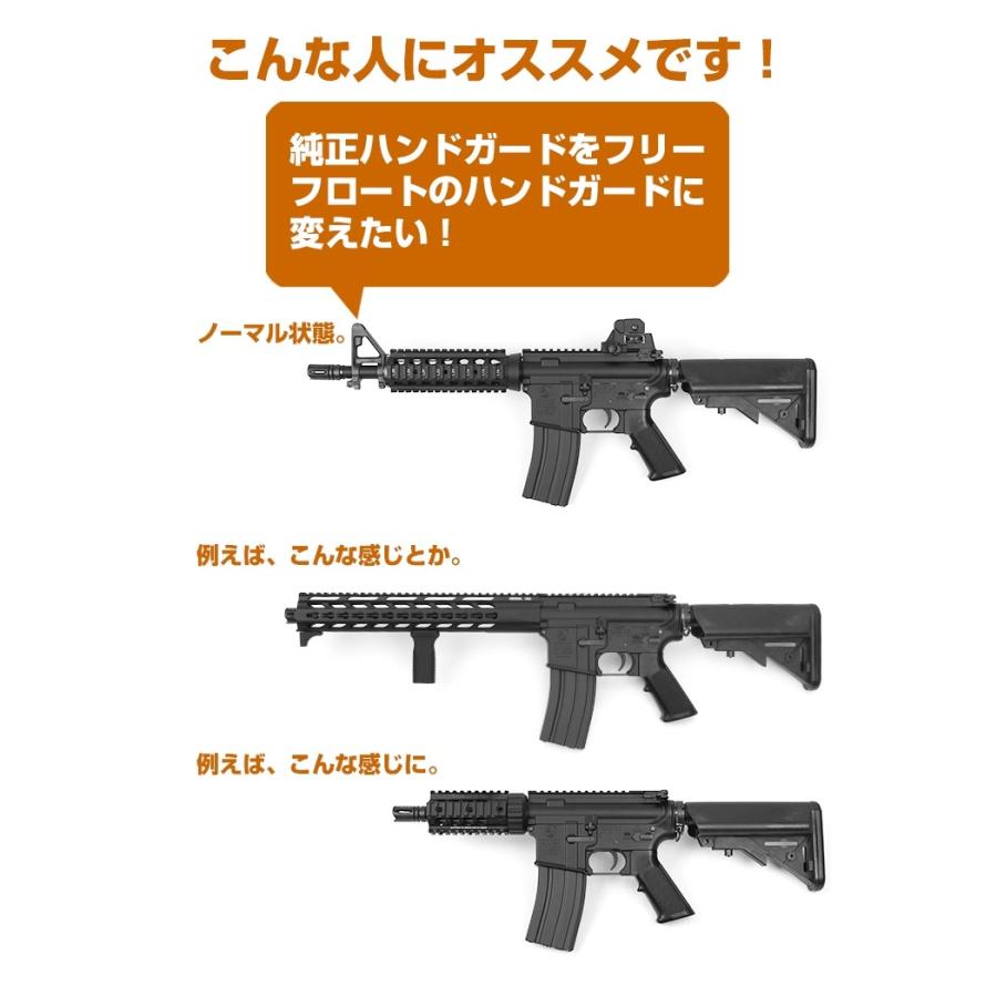 ライラクス 次世代M4用アウターバレルベース＜バレルベース4インチ