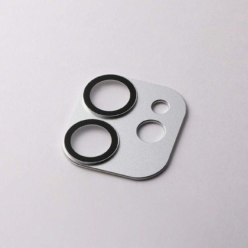 Deff（ディーフ） HYBRID CAMERA LENS COVER for iPhone 12 (シルバー) アルミ製ハウジング&ガラス