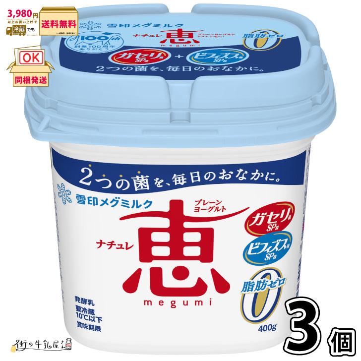 ナチュレ恵 ナチュレ 恵 megumi 脂肪ゼロ 3個 【3980円対象】 【冷蔵同