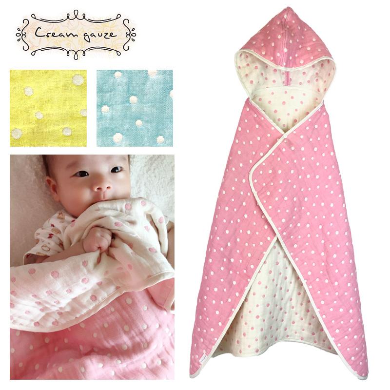 ベビー キッズ 日本製クリームガーゼのおくるみブランケット : 161221  