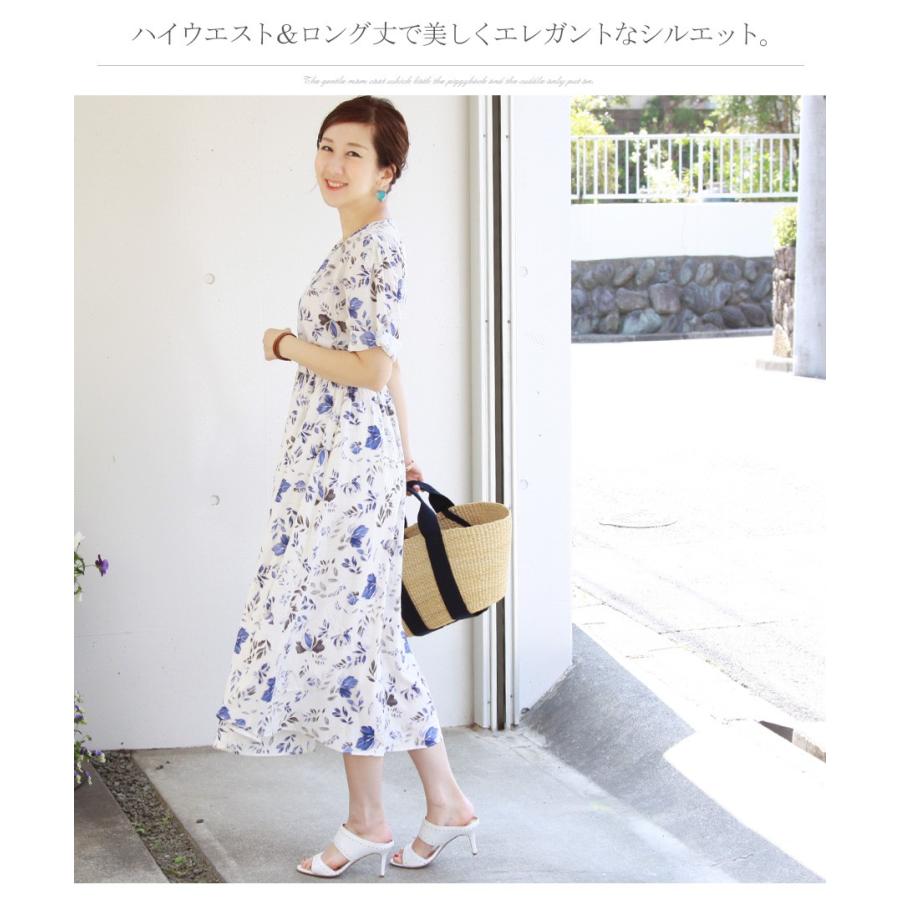 授乳服 マタニティ ワンピース 夏 サマーフローラ ロングワンピース スナップボタン お宮参り 半袖 花柄 マキシ マタニティ 服 マタニティウエア 40 授乳服とマタニティ服のmilk Tea 通販 Yahoo ショッピング
