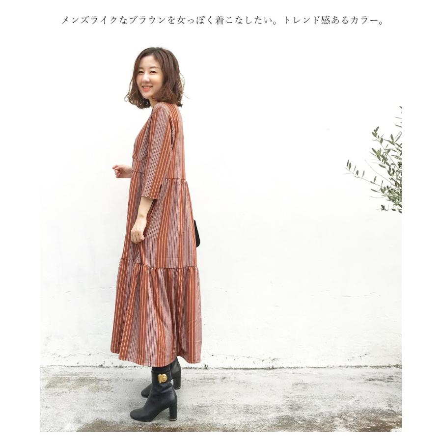 授乳服 マタニティ アイビー ストライプ カシュクールタイプの授乳口 安い 8439 授乳服とマタニティ服のmilk Tea 通販 Yahoo ショッピング