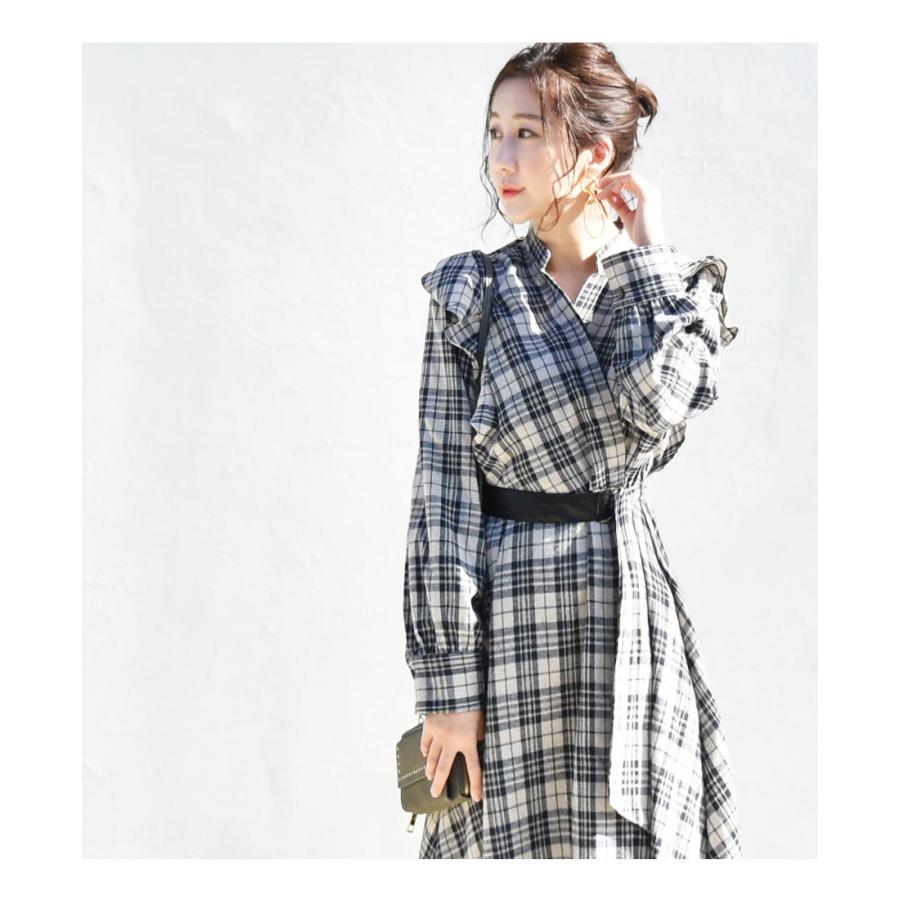 Milk tea（ミルクティー） 授乳服 ヴィヴィアンフリルチェック