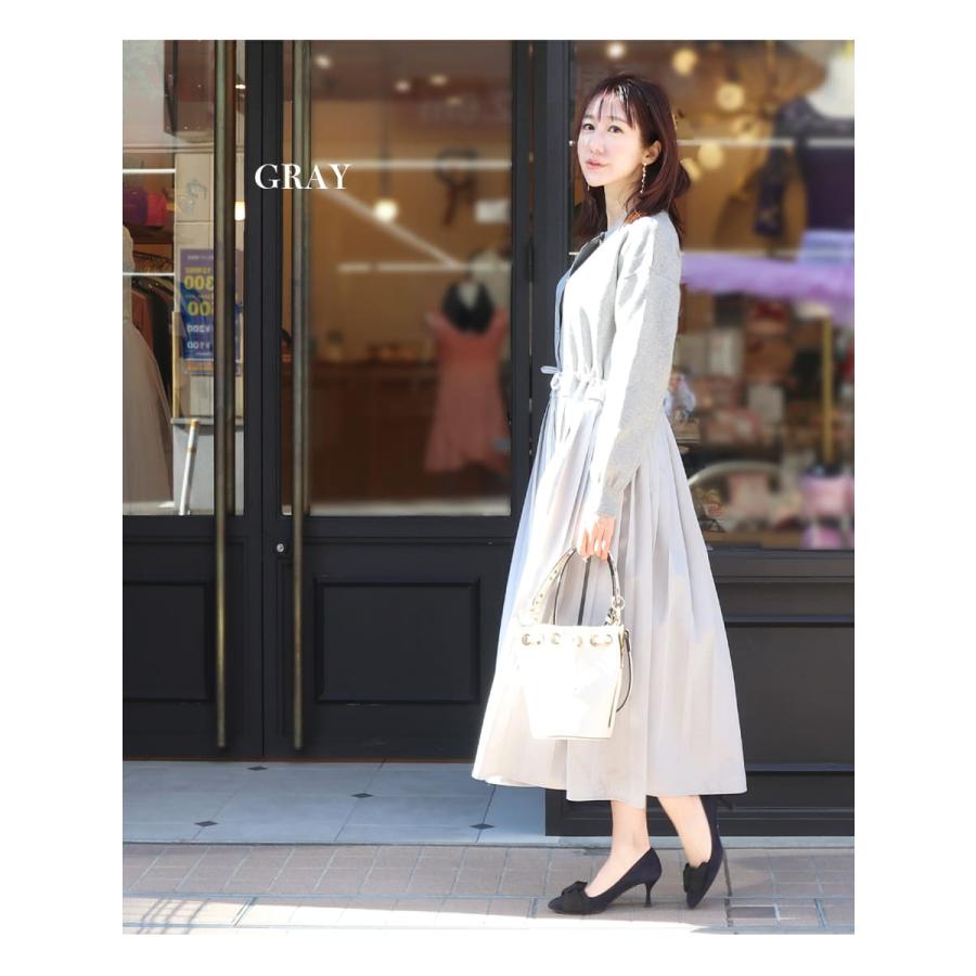 Milk tea（ミルクティー） マタニティ 服 授乳服 ニットゴールドボタン