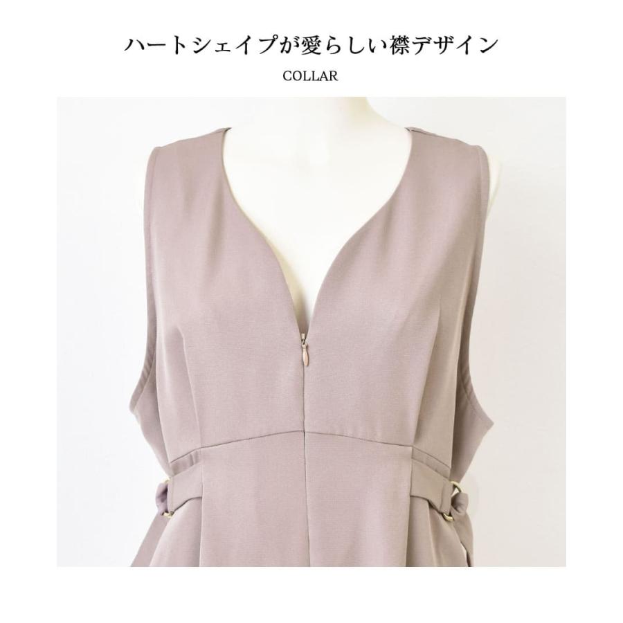 マタニティ 服 授乳服 授乳口付き！マリー・サイドベルトジャンスカ/ワンピース【6415260】 ジッパータイプ ウエスト調整可能 | Milk tea | 12