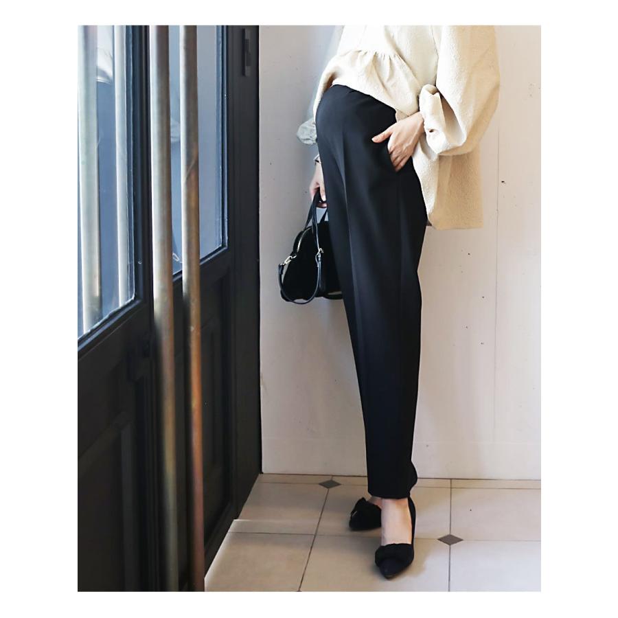マタニティパンツ 産後ボトムス タックインが綺麗に決まる！クロエ