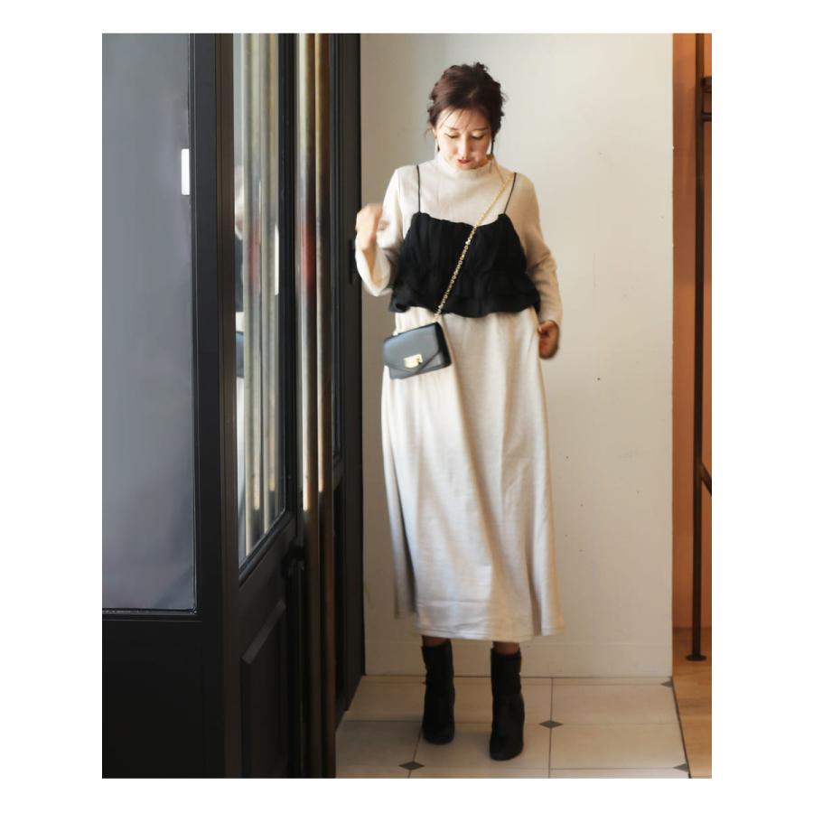 マタニティ 服 授乳服 フレアスリーブあったかワンピース＆ビスチェセット【587411】授乳服 授乳 マタニティ マタニティ |  | 10