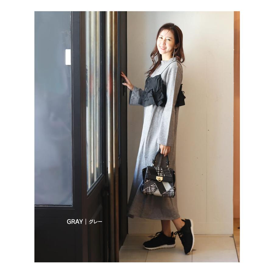 マタニティ 服 授乳服 フレアスリーブあったかワンピース＆ビスチェセット【587411】授乳服 授乳 マタニティ マタニティ |  | 11