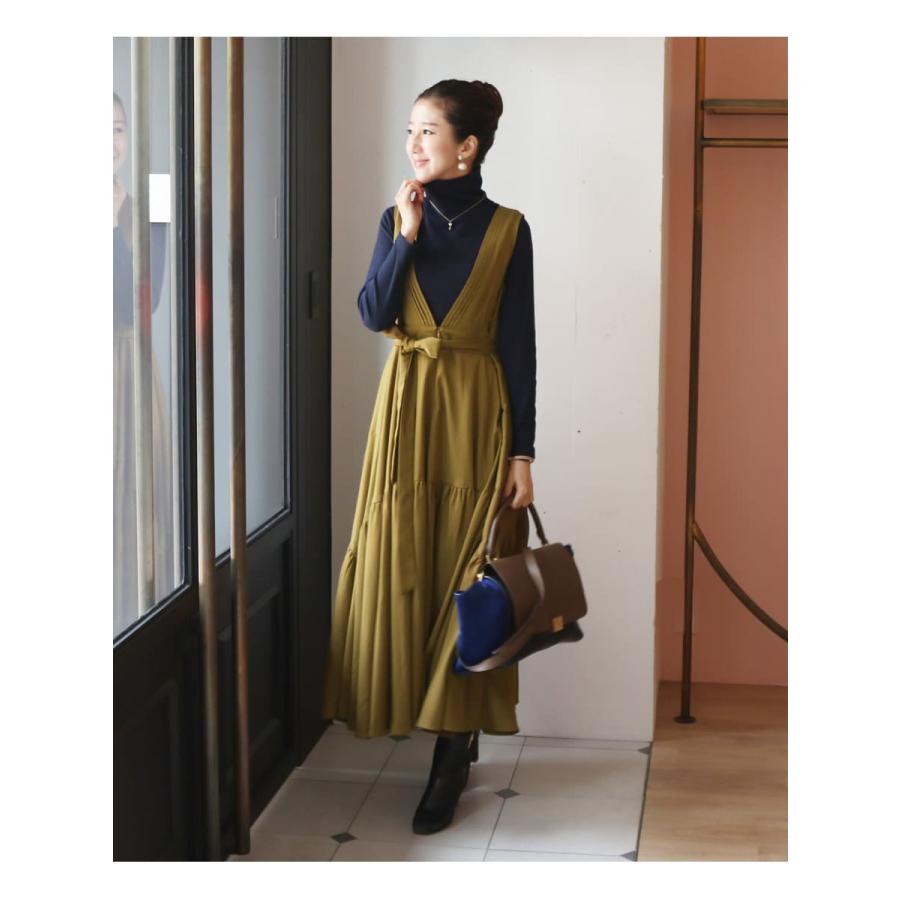 マタニティ 服 授乳服 コメット・ボリュームロングリボンワンピース 前開き・ジッパータイプ 【6425282】 お宮参り Milk tea |  | 18