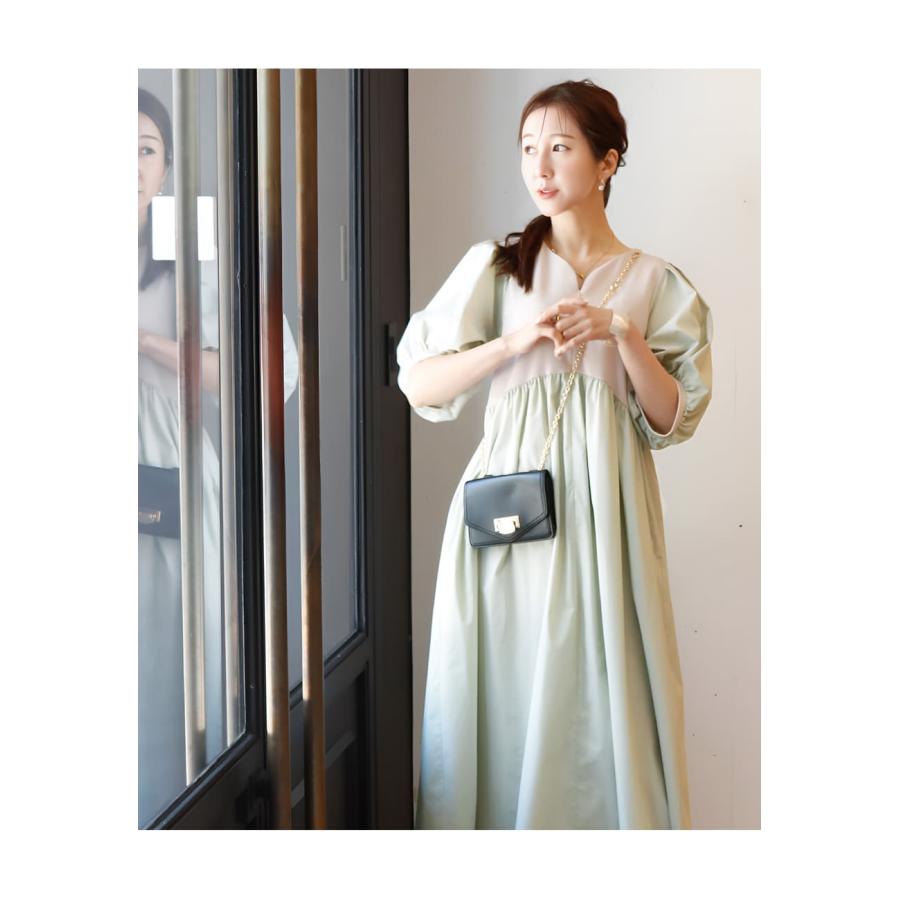 マタニティ 服 授乳服 ジュリエット・ハートネックパフスリーブ