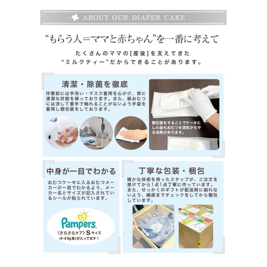 L K mama様ご確認用オムツケーキ Milk tea（ミルクティー） 送料無料 
