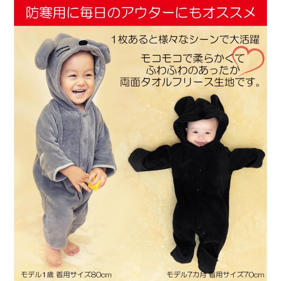 ベビー キッズ 年干支ロンパース ねずみ ロンパース 子供 ベビー 着ぐるみ 女の子 男の子 ベビー服 70 80 90 ネズミ 赤ちゃん 新生児 ハロウィン Halloween Rok35 授乳服とマタニティ服のmilk Tea 通販 Yahoo ショッピング