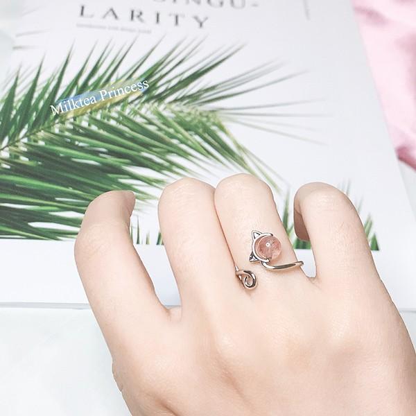 指輪 リング レディース ストロベリークォーツ 猫 フリーサイズ おしゃれ 安い 可愛い Mp030 Milktea Princess 通販 Yahoo ショッピング