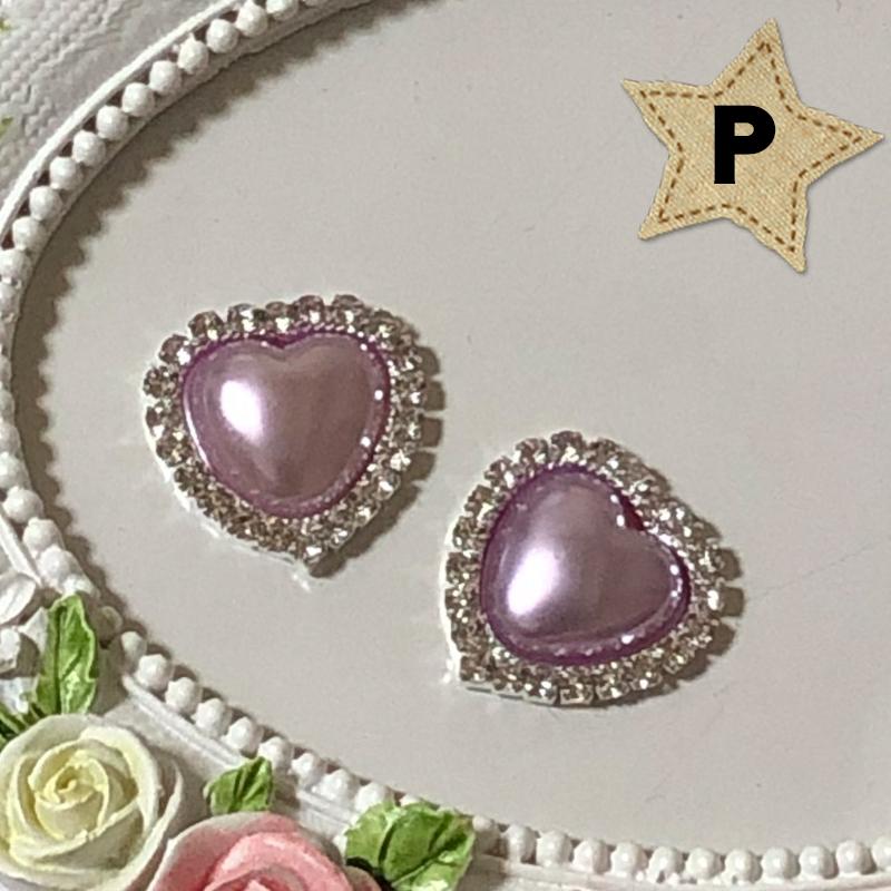 1個 50円】20mm パールハート センターパーツ : Milky Ribbon - 通販