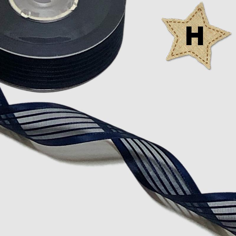 25mm幅 1m】全8色 ストライプ オーガンジーリボン : Milky Ribbon