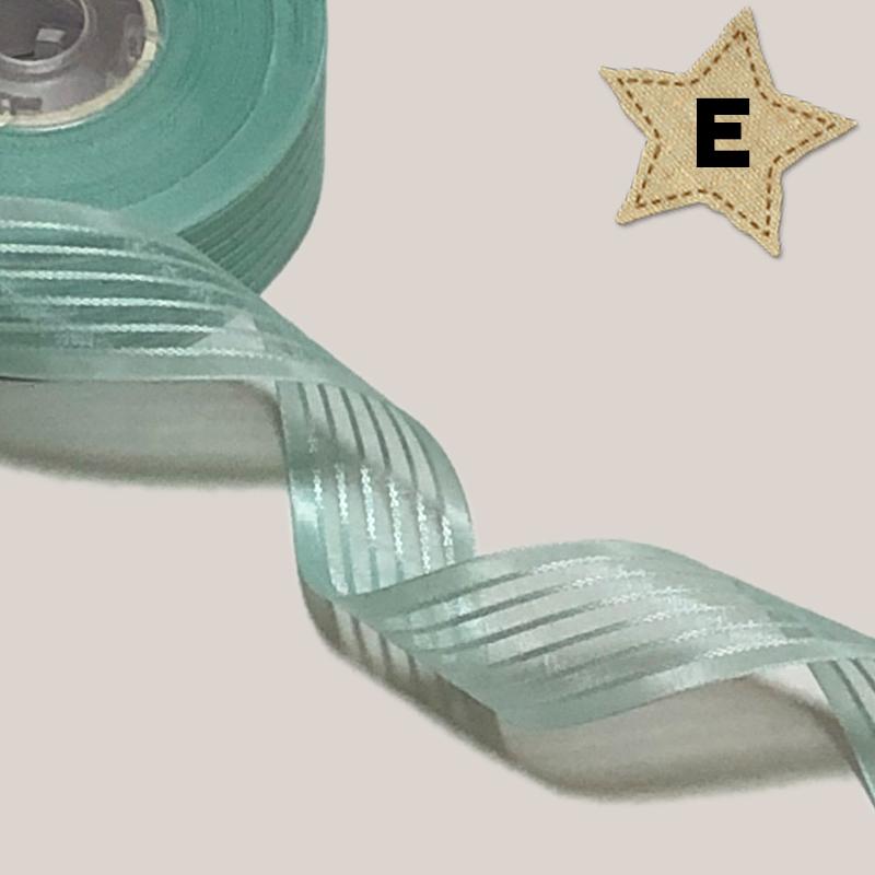 25mm幅 1m】全8色 ストライプ オーガンジーリボン : Milky Ribbon