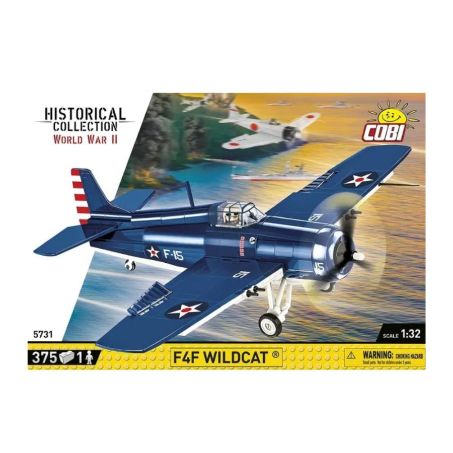 1/200 航空機モデル 2機セット 青・ピンク COBI F4F ワイルドキャット 5731 1/32スケール プラモデル 第二次世界