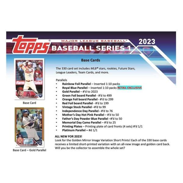 MLB 2023 Topps Series 1 Baseball Card Hanger Box トップス シリーズ1 ベースボール ハンガーボックス メジャーリーグ 野球 カード 並行輸入品｜milkywayway｜04