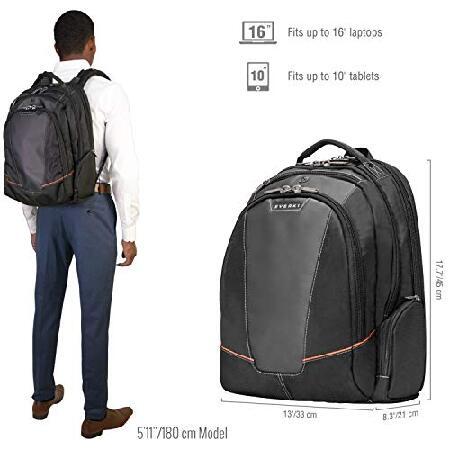 最終セール価格 Everki Flight Checkpoint Friendly Laptop Backpack， Fits up to 16-Inch (EKP119)