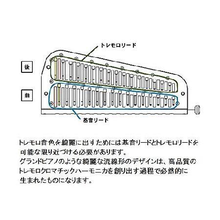 SUZUKI スズキ トレモロクロマチックハーモニカ SCT-128 : ts