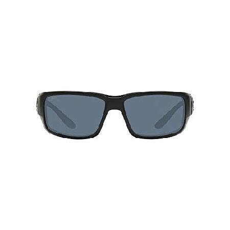 【楽天ランキング1位】 Blackout/Grey Sunglasses, Rectangular Polarized 580P Fantail Men's Mar Del Costa Polarized-580P, mm 59 スポーツサングラス
